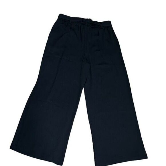 Halogen Pants - Halogen NWT Black Belted Wide Leg Dress Pants Size Small